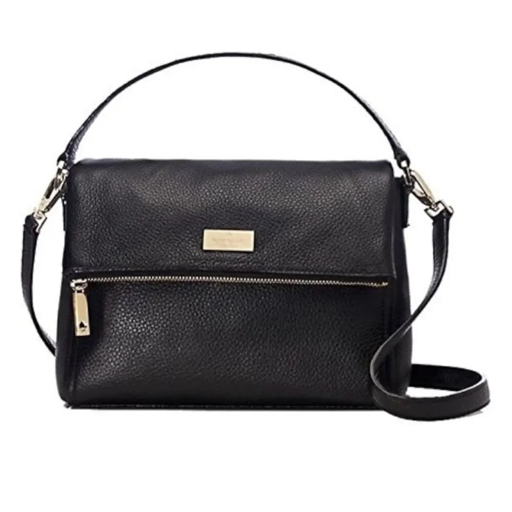 Kate Spade New York Highland Place Maria Leather Crossbody, Black